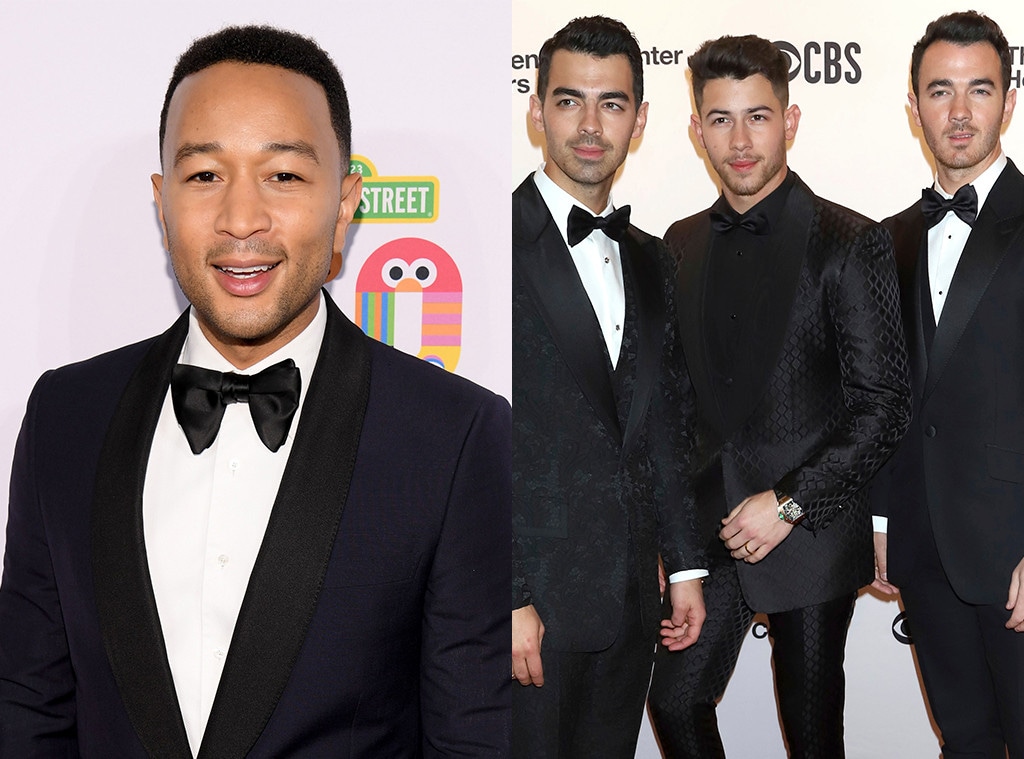 John Legend, Jonas Brothers, Joe Jonas, Nick Jonas, Kevin Jonas