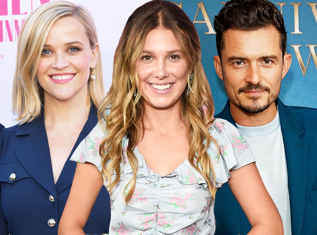 Reese Witherspoon, Millie Bobby Brown, Orlando Bloom 