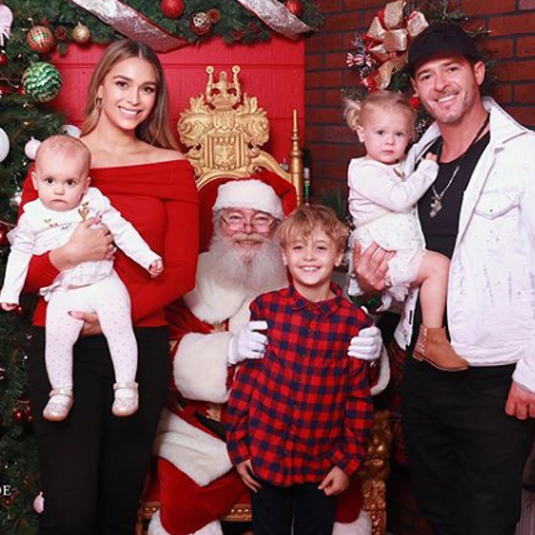 Robin Thicke from Celebrity Kids Meet Santa Claus | E! News