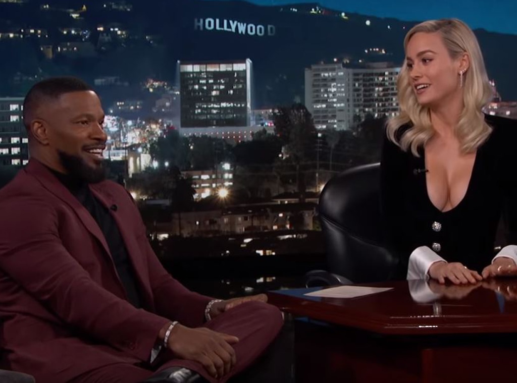 Jamie Foxx, Brie Larson, Jimmy Kimmel Live 2019