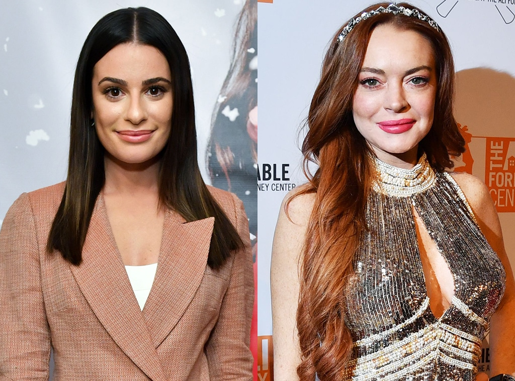 Lea Michele, Lindsay Lohan