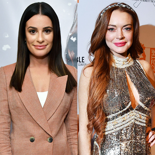 Lea Michele, Lindsay Lohan