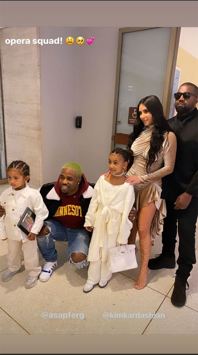 Kim Kardashian, Kanye West, North West, Saint West