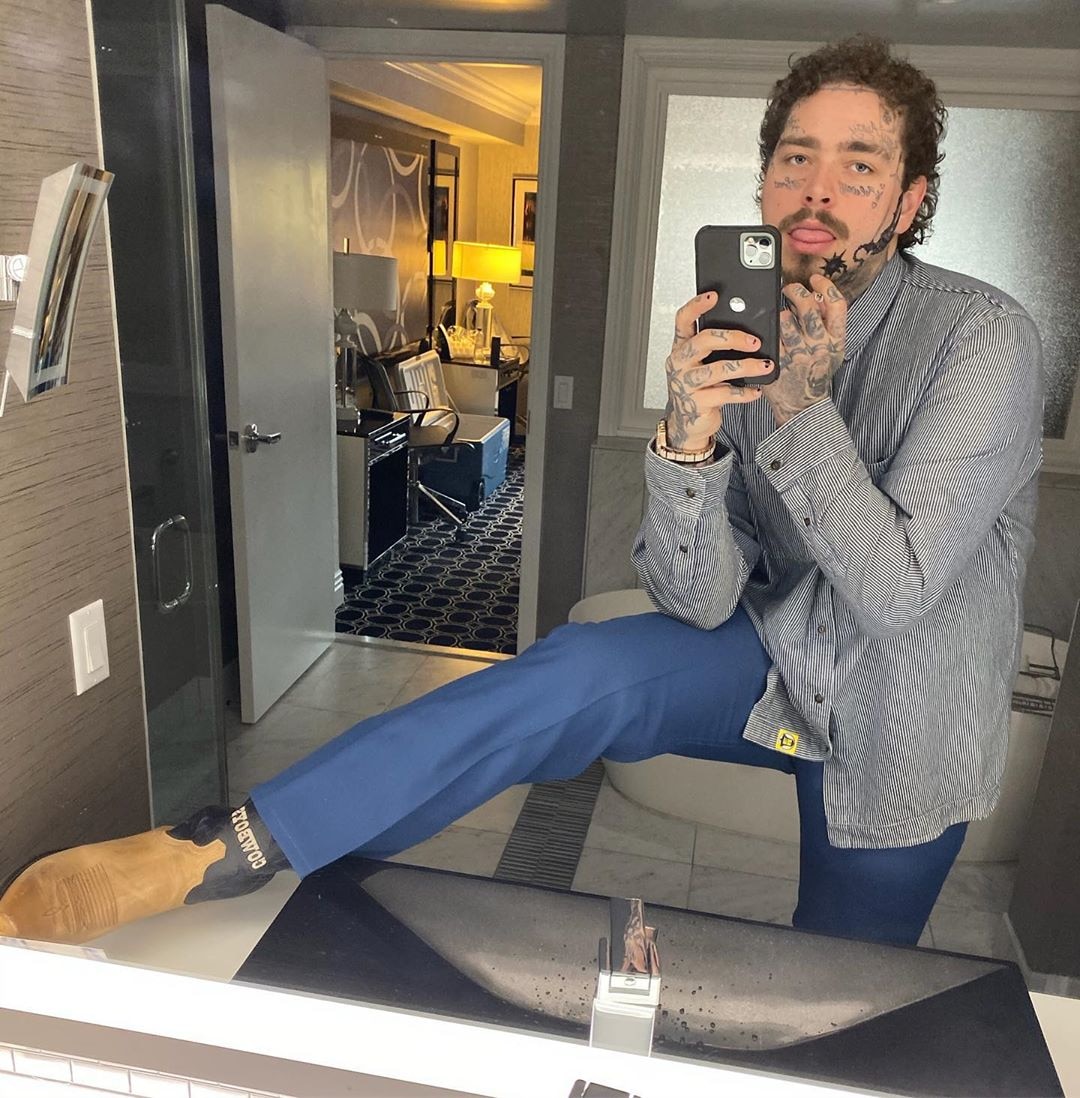 Post Malone from Stars Celebrate New Year's Eve 2019 E! News