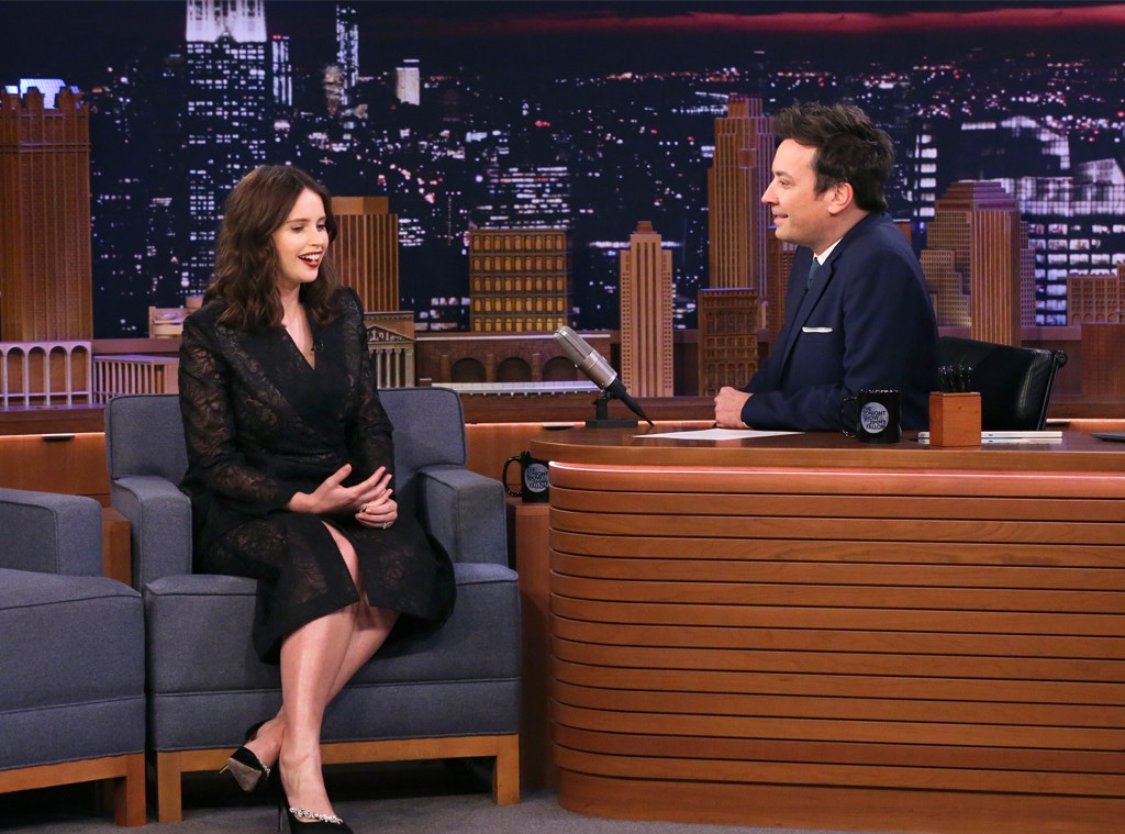 Felicity Jones, Tonight Show, Jimmy Fallon