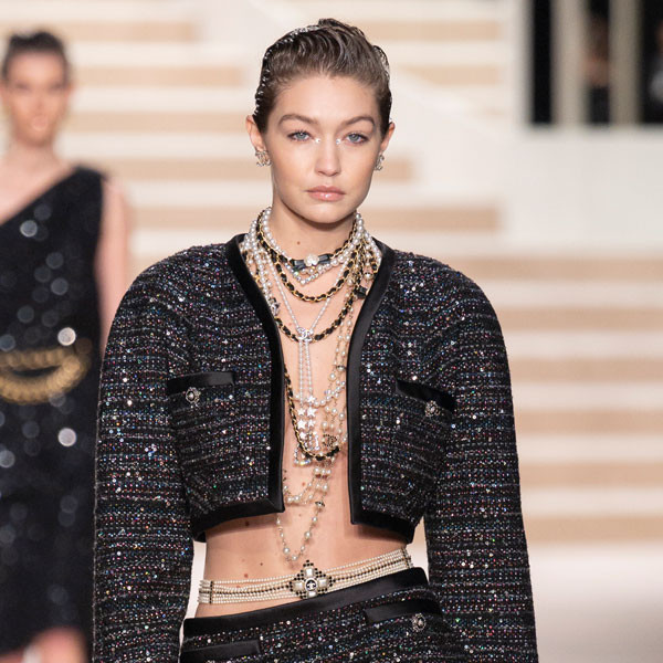 Gigi Hadid Kstew More Shine At Chanel Pre Fall Show E