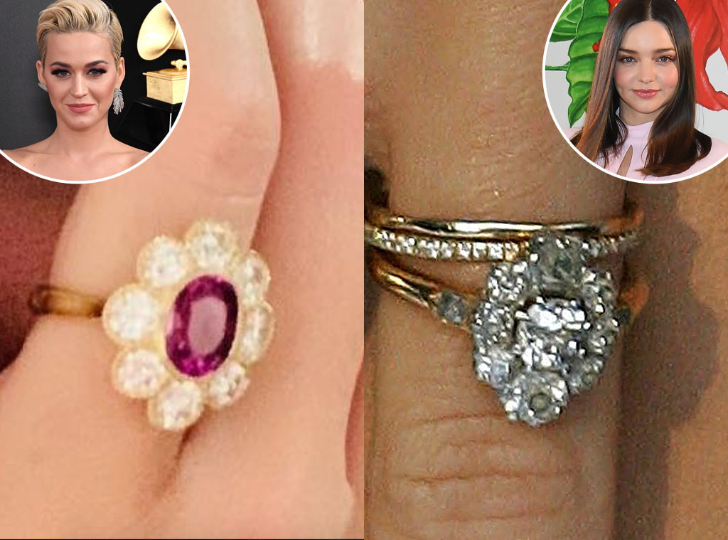 Katy Perry, Miranda Kerr, Engagement Rings