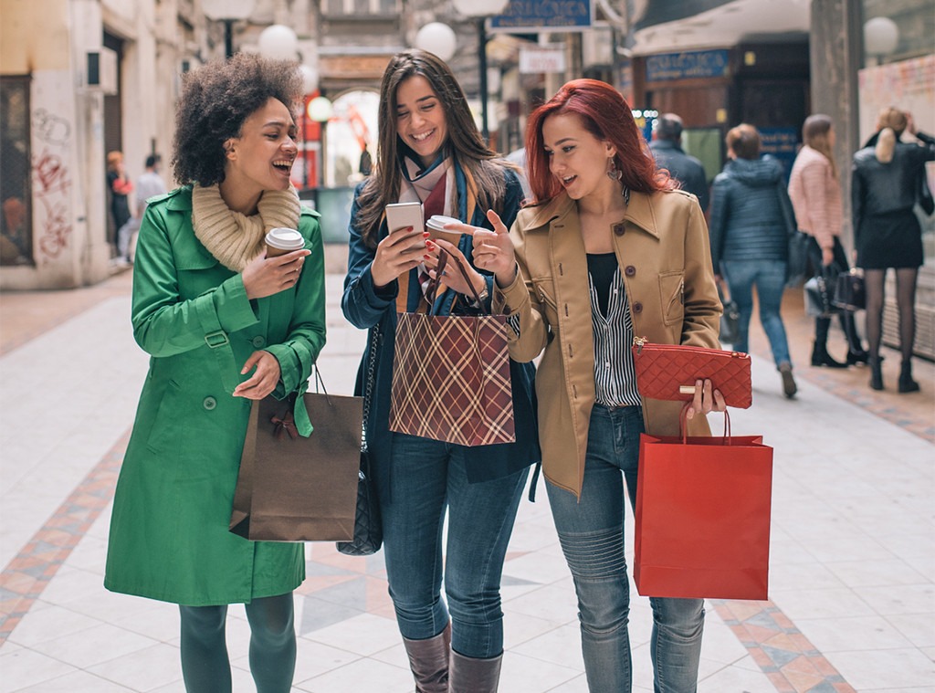 Winter Shopping Sales, Stock Image