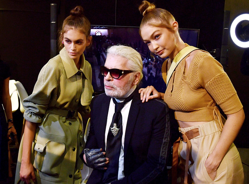 Gigi Hadid From Stars Pay Tribute To Late Fashion Legend