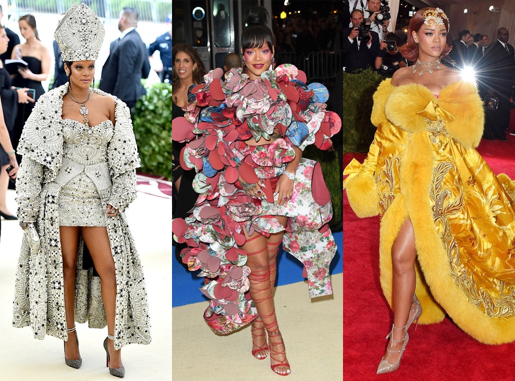 When she slayed the Met Gala red carpet... from Every Time Rihanna Was ...