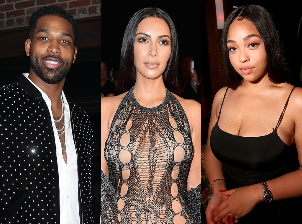 Tristan Thompson, Kim Kardashian, Jordyn Woods