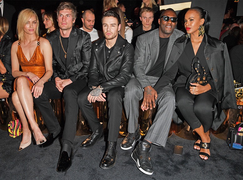 Amber Valletta, Teddy Charles, Liam Payne, Idris Elba, Milan Fashion Week, Celebs at Fashion Week