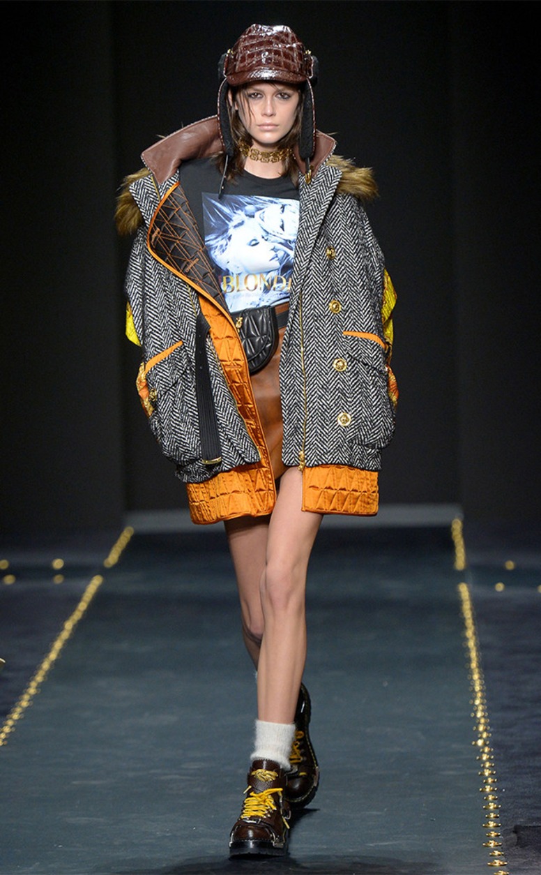 Kaia Gerber, Versace, Milan Fashion Week