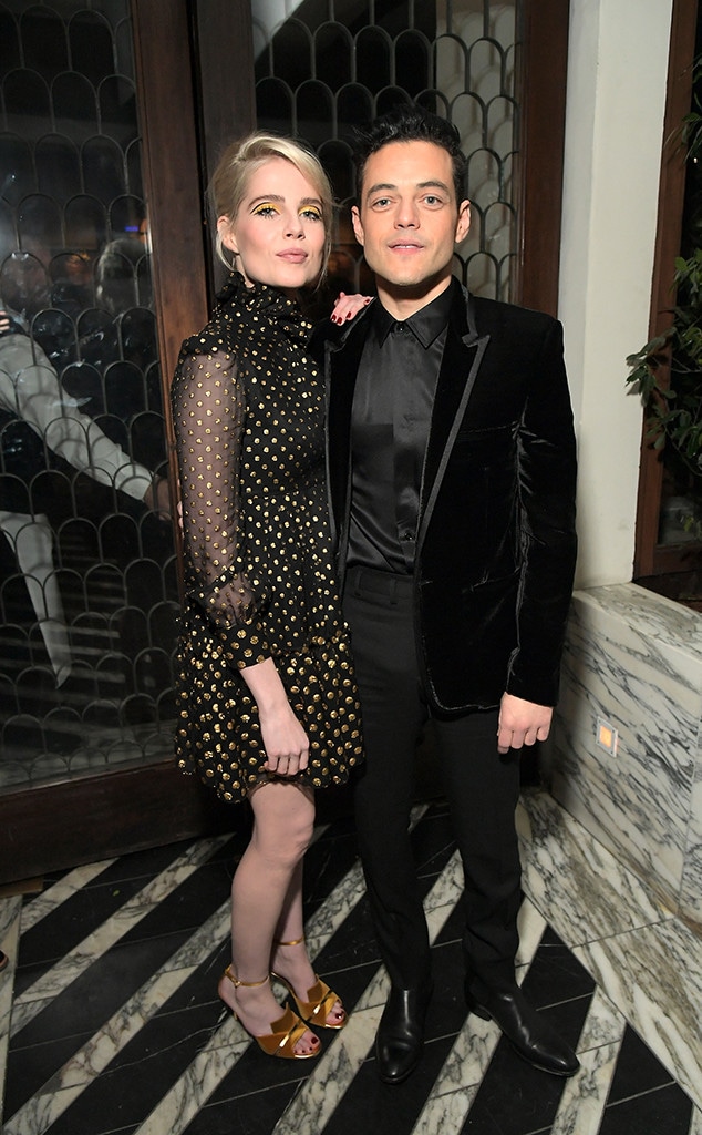 Rami Malek, Lucy Boynton, Pre-Oscars 2019 Party