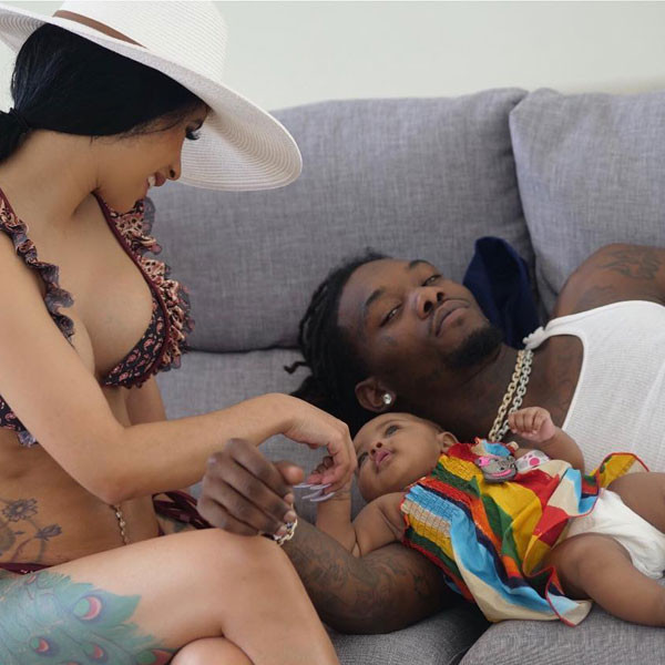 Offset Shares the Cutest Video of Cardi B Gushing Over Baby Kulture