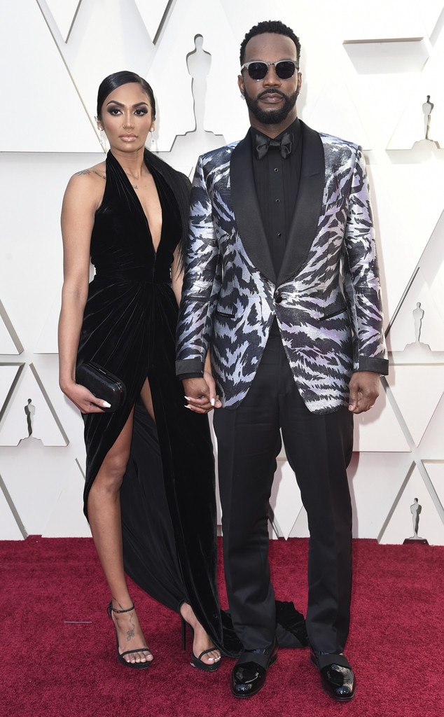 Juicy J & Regina Perera from 2019 Oscars Red Carpet Couples E! News