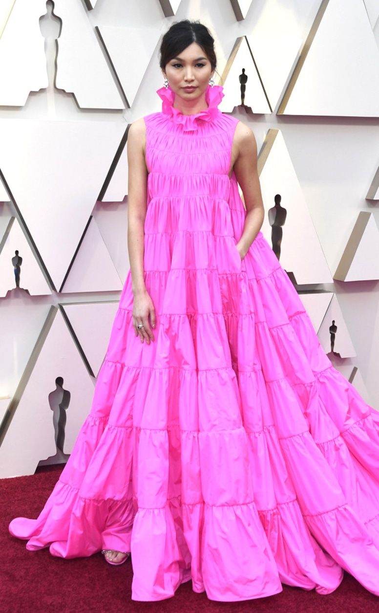 Gemma Chan, 2019 Oscars, 2019 Academy Awards, Red Carpet Fashions, pink
