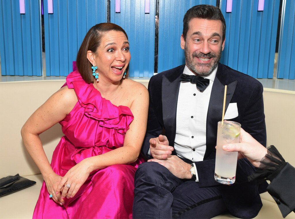 Maya Rudolph & Jon Hamm from 2019 Vanity Fair Oscars After Party | E! News