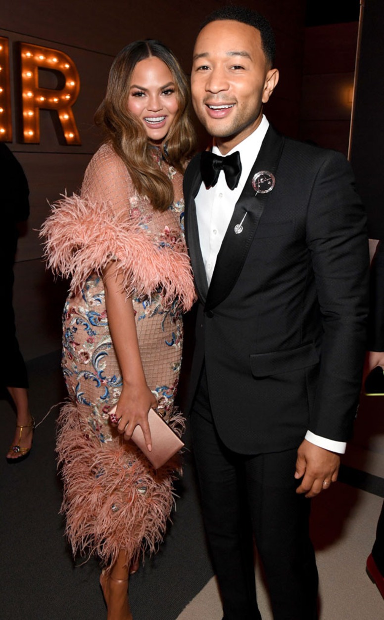 Chrissy Teigen, John Legend, 2019 Vanity Fair After Party, 2019 Oscars, After Party