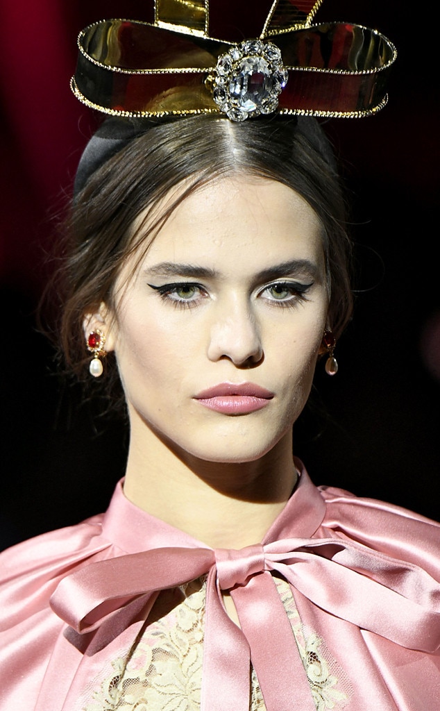 Dolce & Gabbana from The Best Beauty Looks at Fashion Week Fall 2019 ...