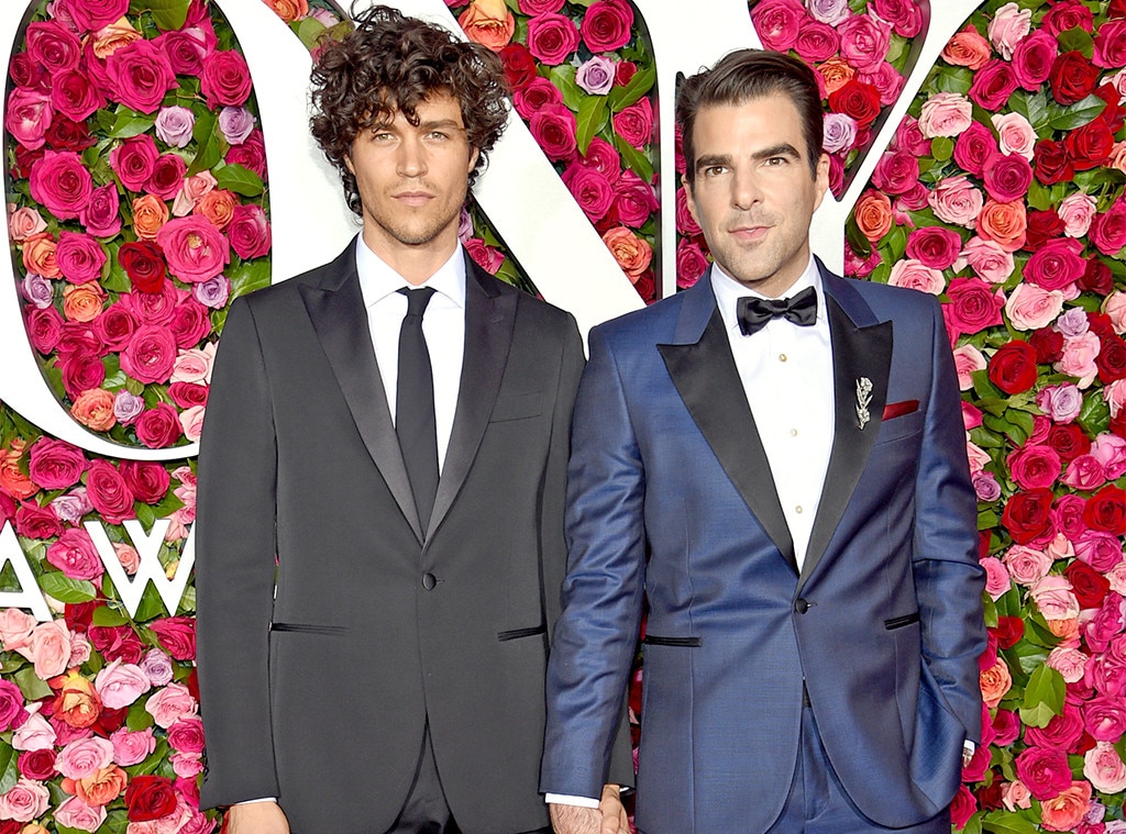 Zachary Quinto & Miles McMillan from 2019 Celebrity Breakups E! News