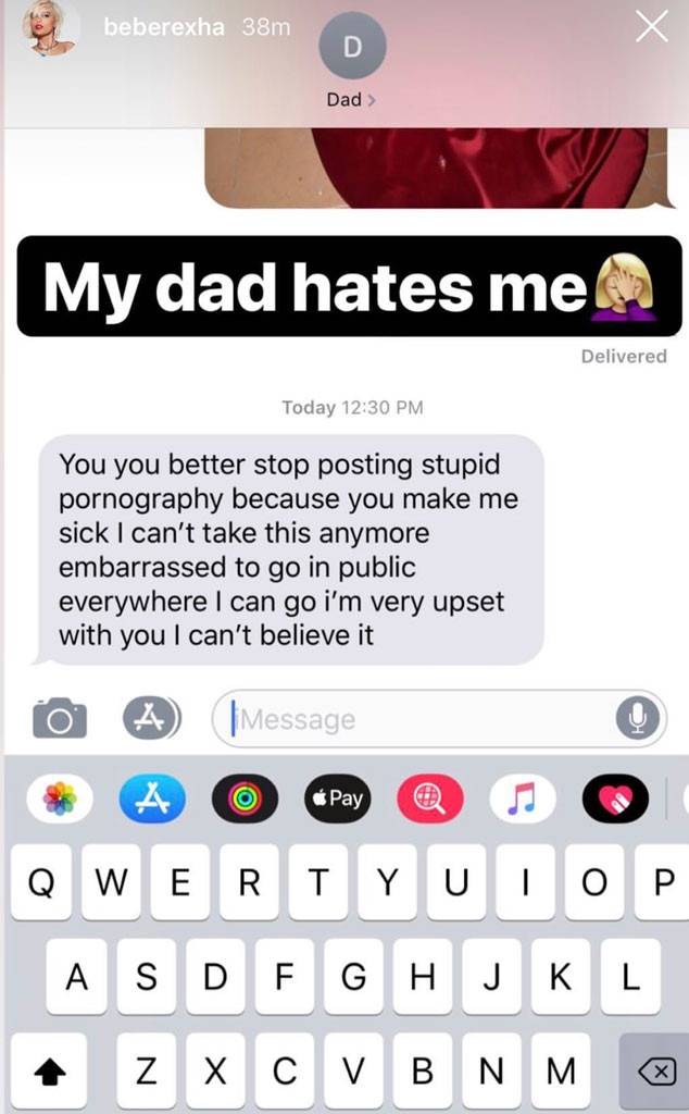 Bebe Rexha Defends Dad After He Asks Her to "Stop Posting ... - 634 x 1024 jpeg 63kB