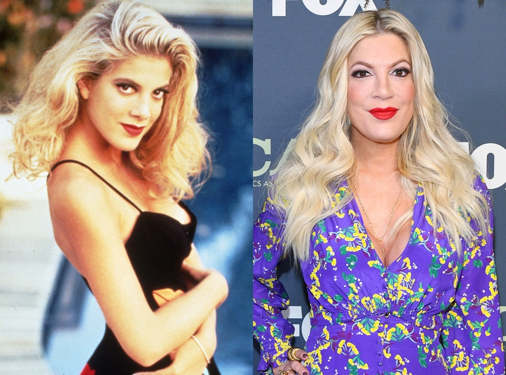 Tori Spelling, Beverly Hills, 90210, Then and Now