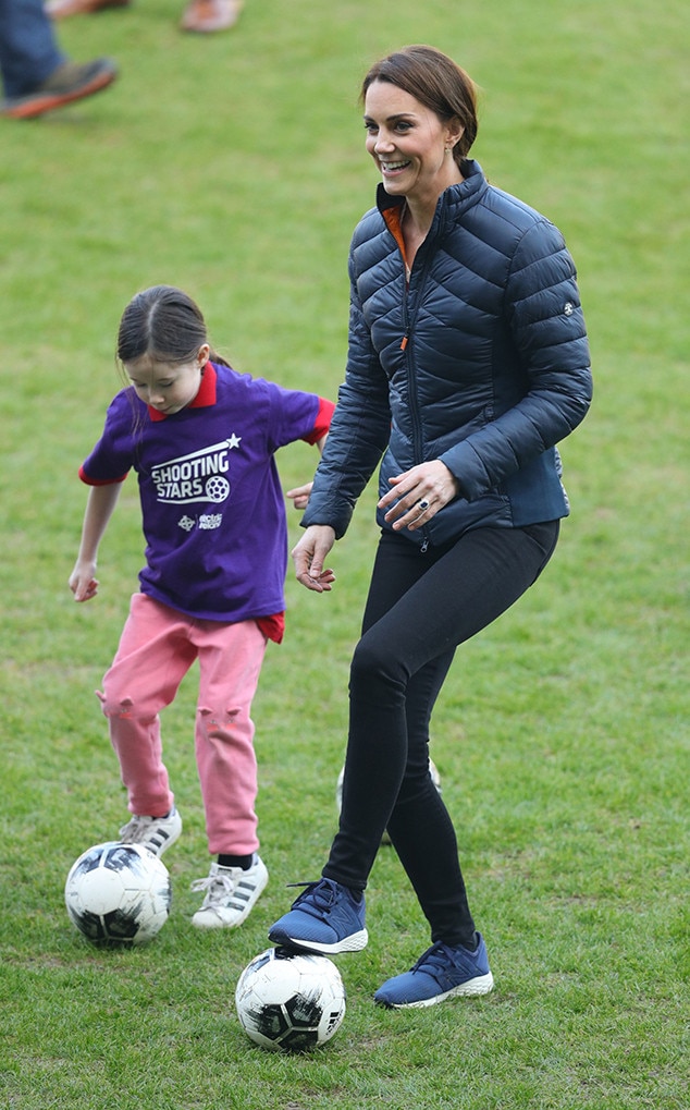 Playing Soccer from Kate Middleton and Prince William Visit Northern ...
