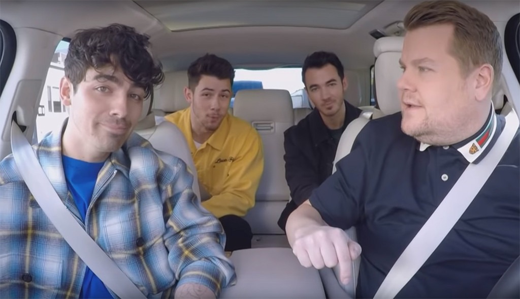 Jonas Brothers, Nick Jonas, Kevin Jonas, Joe Jonas, James Corden, Late Late Show, Carpool Karaoke