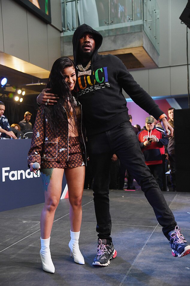 Cardi B, Meek Mill, 2019 Super Bowl Party