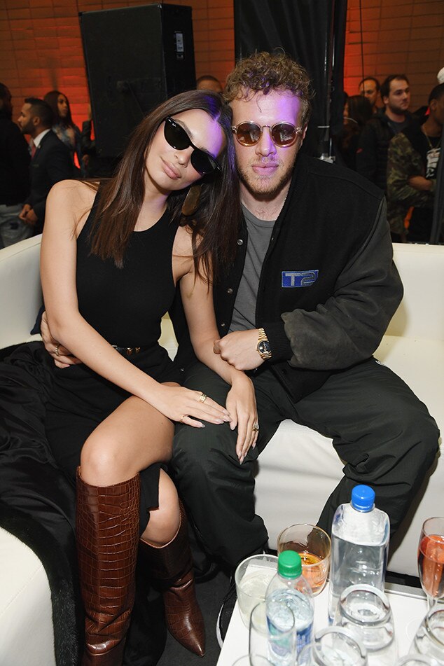  Emily Ratajkowski, Sebastian Bear-McClard, 2019 Super Bowl Party