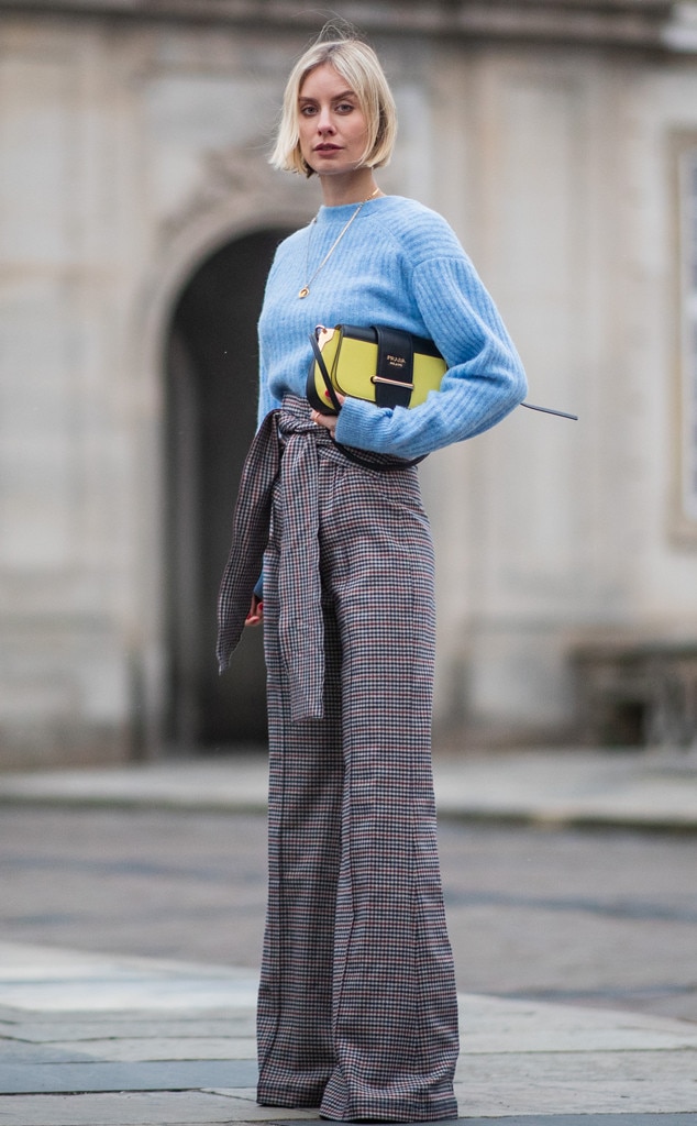 A Pop of Blue from The Best Street Style From Fashion Week Fall 2019 ...