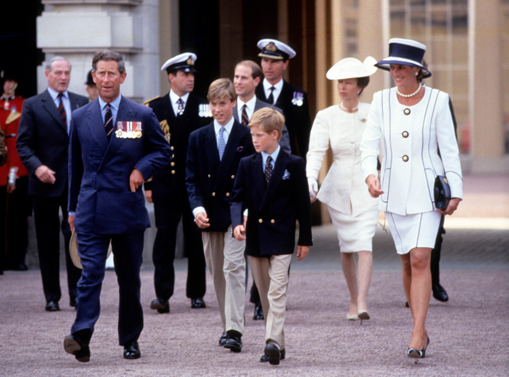 Princess Diana, Prince Edward, Prince Charles, Prince Andrew, Princess Anne