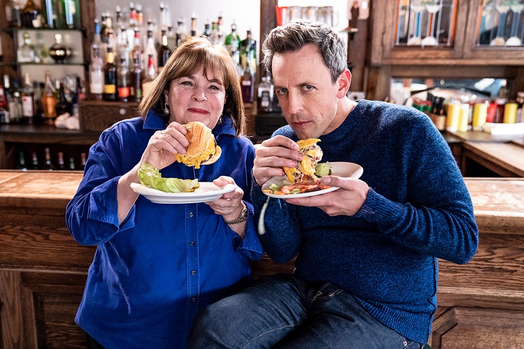 Seth Meyers Ina Garten Can T Keep It Together While Day Drinking