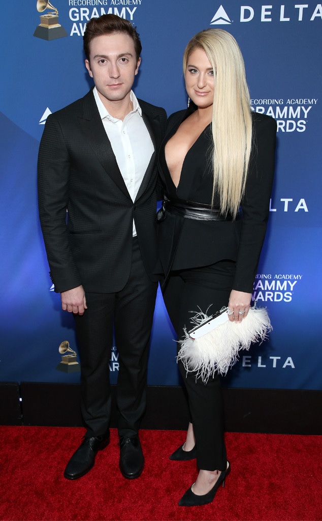 Daryl Sabara, Meghan Trainor, Delta Air Lines pre-Grammy party