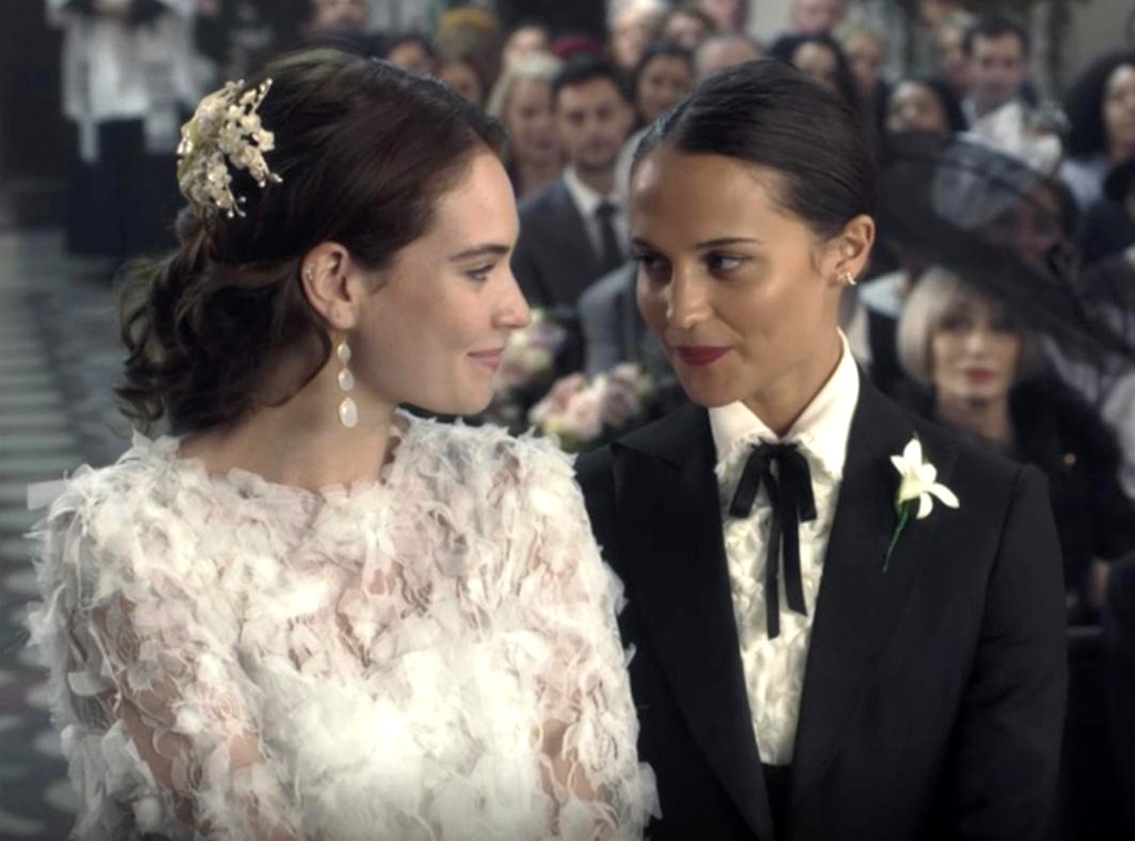 alicia vikander wedding dress