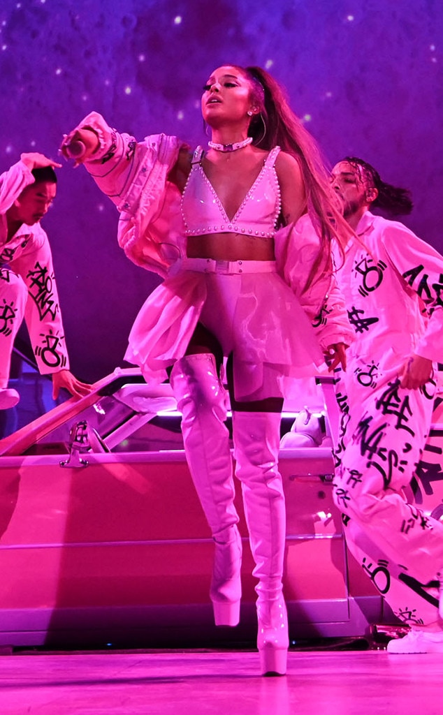 Power Pink From See All Of Ariana Grandes Sweetener Tour