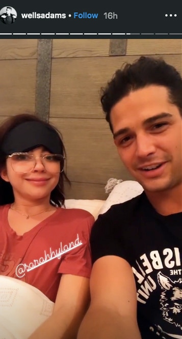 Sarah Hyland, Wells Adams, Instagram