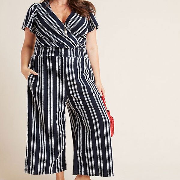 canovas striped jumpsuit