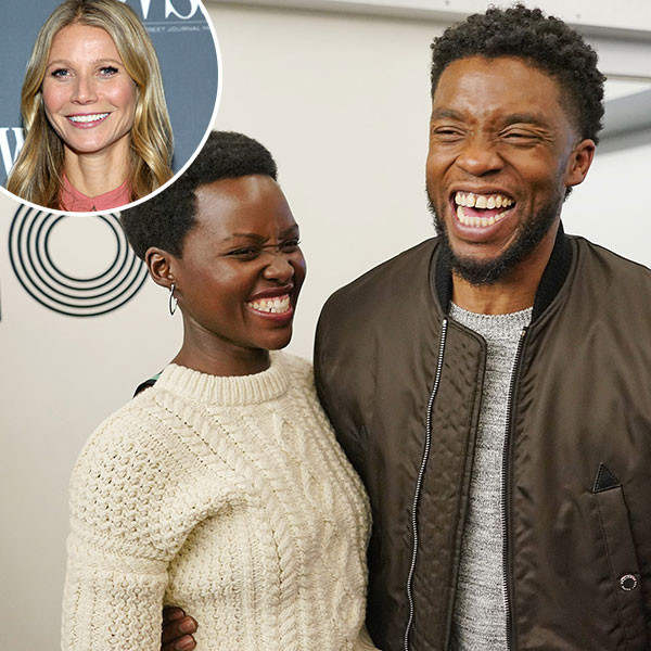Lupita Nyong'o, Chadwick Boseman, Gwyneth Paltrow, Inset