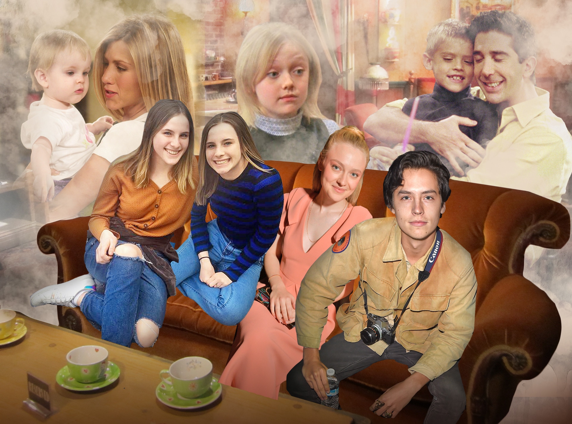 Friends Kids, Cali Sheldon, Noelle Sheldon, Dakota Fanning, Cole Sprouse