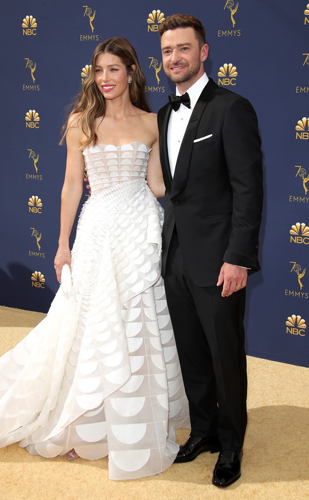 Jessica Biel, Justin Timberlake, 2018 Emmys
