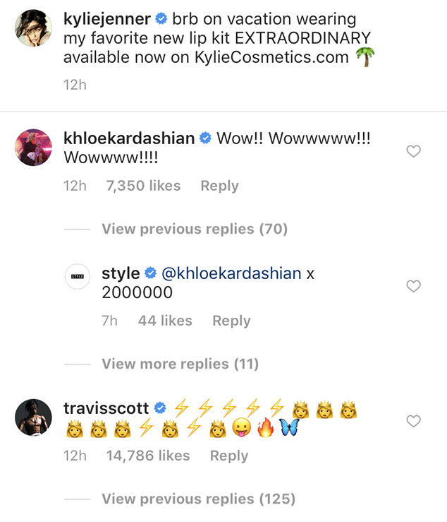 Kylie Jenner, Travis Scott, Instagram