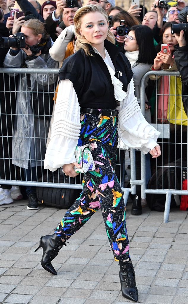 Chloe Grace Moretz attends the Louis Vuitton show as part of the