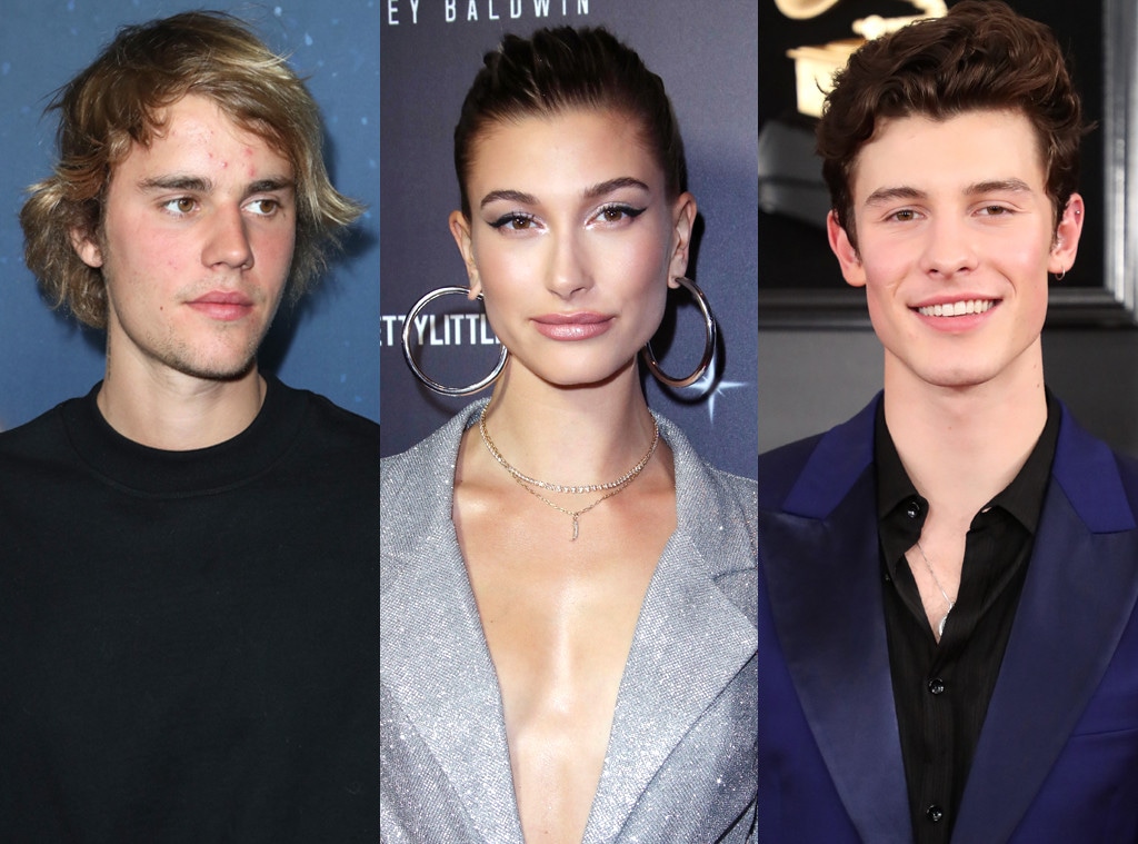 Justin Bieber, Hailey Baldwin, Shawn Mendes