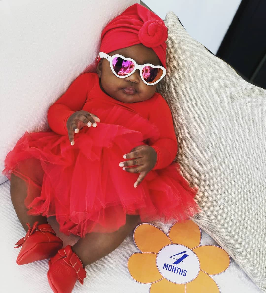 Gabrielle Union Shares Cute Photo Of Baby Kaavia On 4 Month Birthday E Online