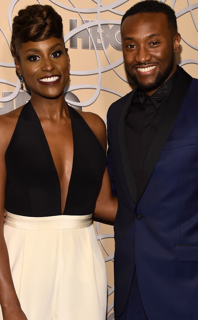 Issa Rae and Louis Diame at the 2022 Critics' Choice Awards