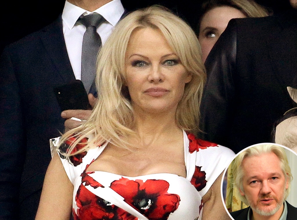 Julian Assange, Pamela Anderson