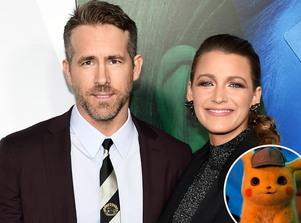 Ryan Reynolds, Blake Lively, Detective Pikachu