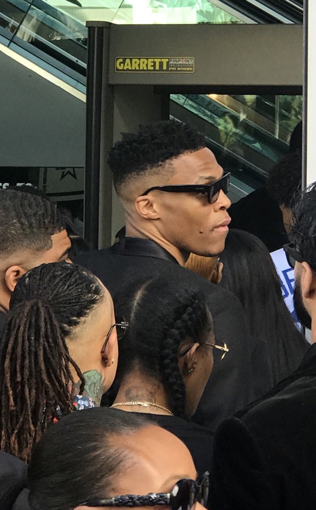 Russell Westbrook from Nipsey Hussle\u0027s Celebration of Life